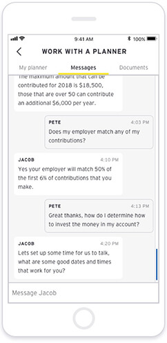 Receive professional guidance